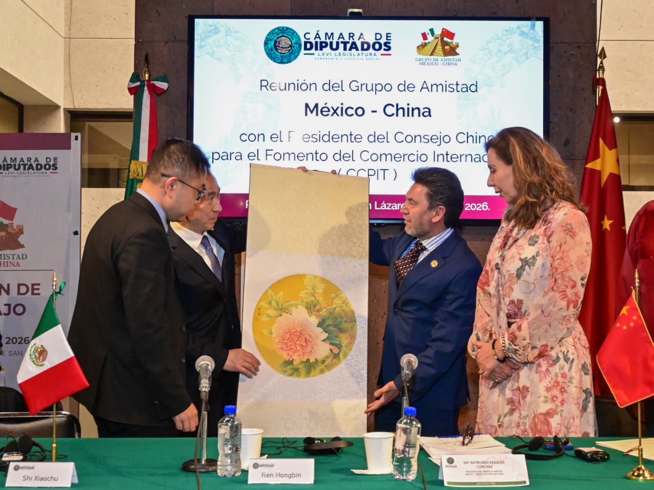 Preside Ray Vázquez Conchas reunión del Grupo de Amistad México -China con el Consejo Chino para el Fomento del Comercio Internacional